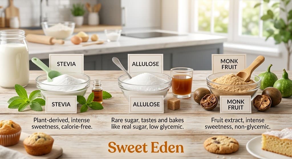 Stevia vs Allulose vs Monk Fruit: The Honest Comparison